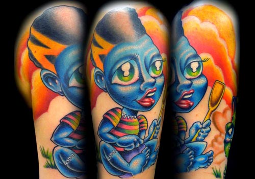 Tattoos - Josh Woods - black 13 Tattoo,Nashville TN